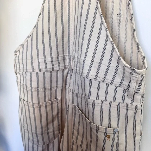 Pilcro Denim Stripe Painter Overalls - Picture 12 of 16
